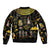 Ancient Egypt and Hieroglyphs Sleeve Zip Bomber Jacket - Wonder Print Shop