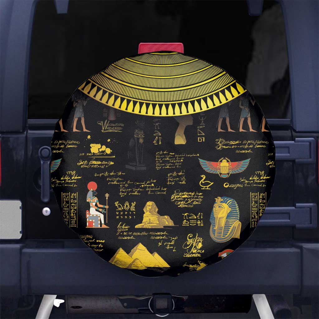 Ancient Egypt and Hieroglyphs Spare Tire Cover - Wonder Print Shop