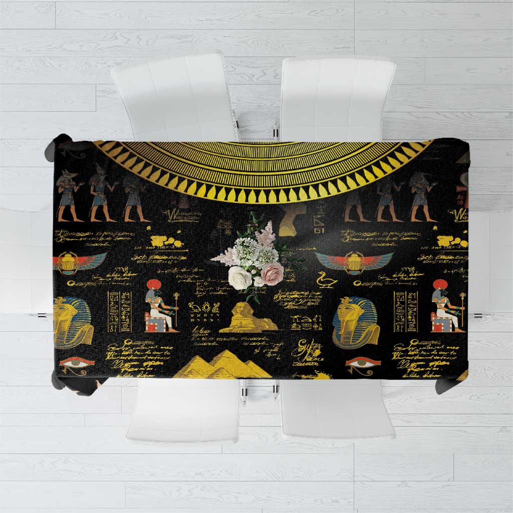Ancient Egypt and Hieroglyphs Tablecloth - Wonder Print Shop
