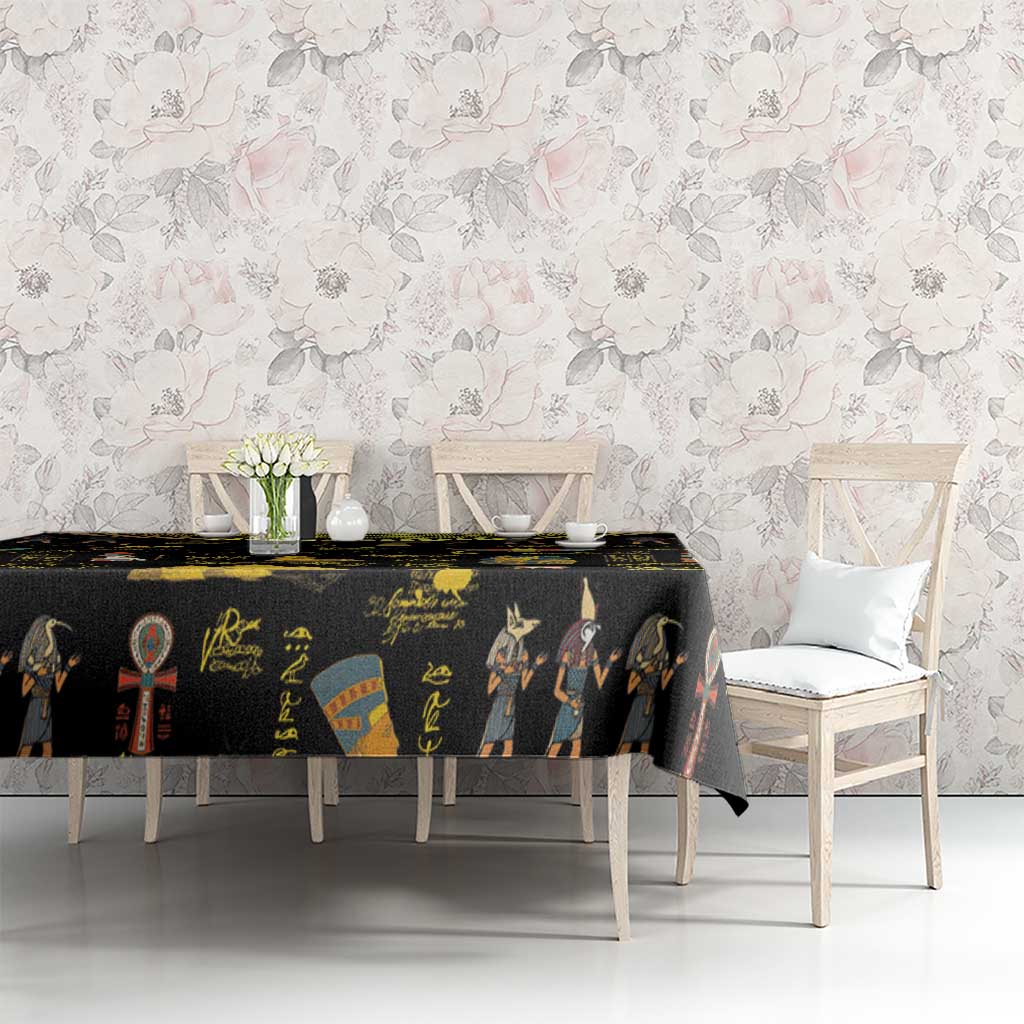 Ancient Egypt and Hieroglyphs Tablecloth - Wonder Print Shop