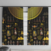 Ancient Egypt and Hieroglyphs Window Curtain - Wonder Print Shop