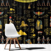 Ancient Egypt and Hieroglyphs Window Curtain - Wonder Print Shop
