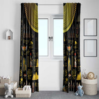 Ancient Egypt and Hieroglyphs Window Curtain - Wonder Print Shop