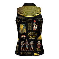 Ancient Egypt and Hieroglyphs Women Sleeveless Polo Shirt - Wonder Print Shop