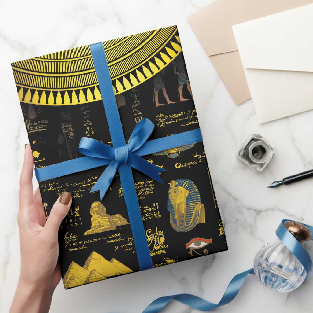 Ancient Egypt and Hieroglyphs Wrapping Paper - Wonder Print Shop