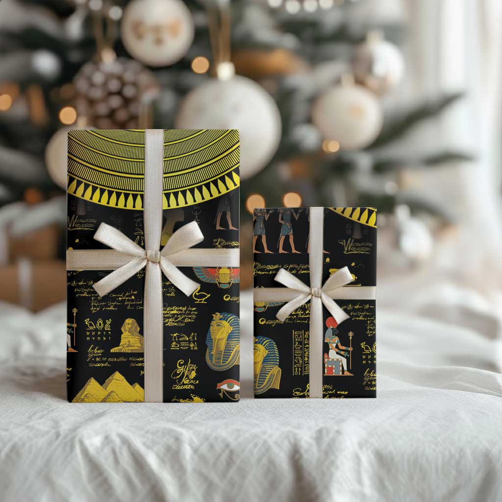 Ancient Egypt and Hieroglyphs Wrapping Paper - Wonder Print Shop