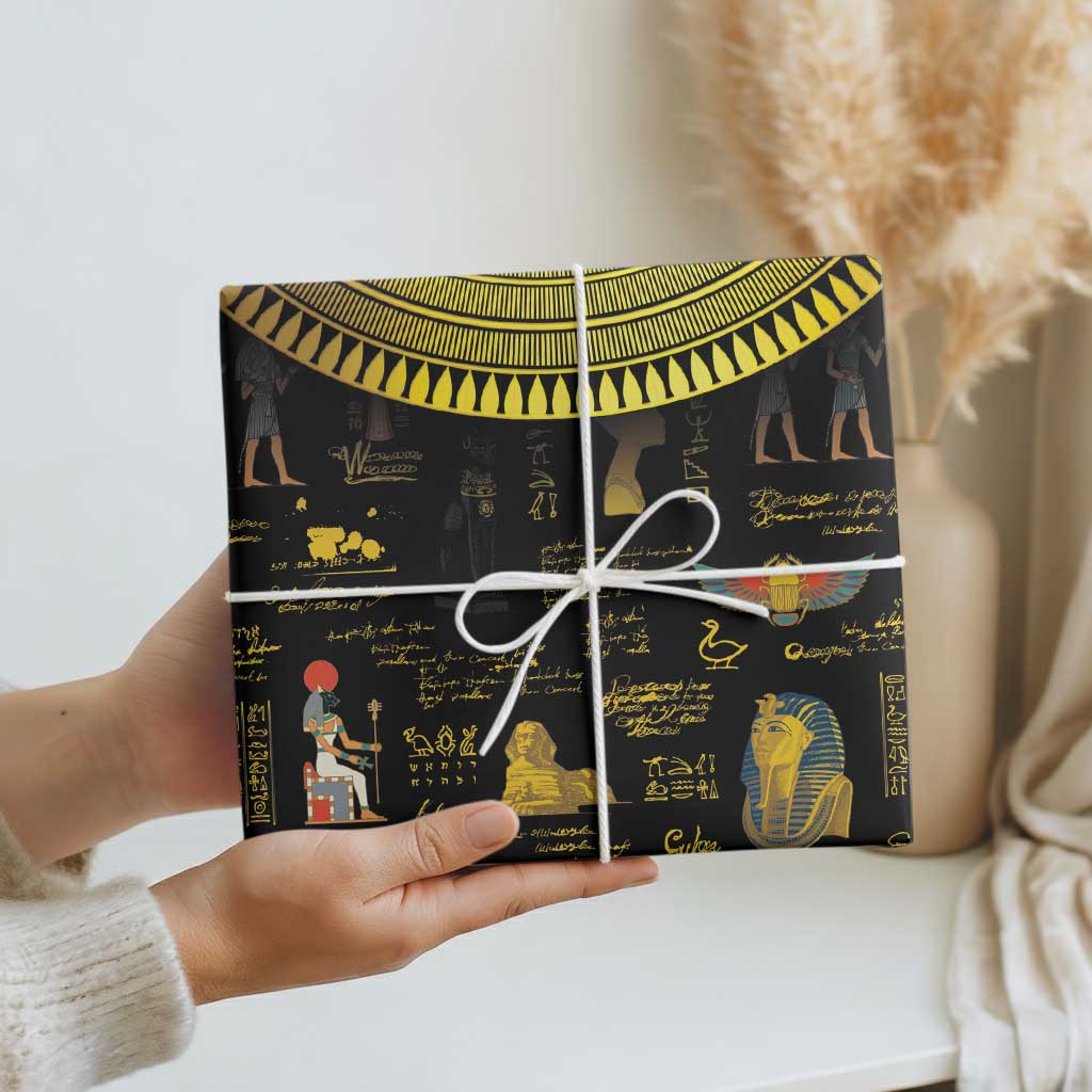 Ancient Egypt and Hieroglyphs Wrapping Paper - Wonder Print Shop