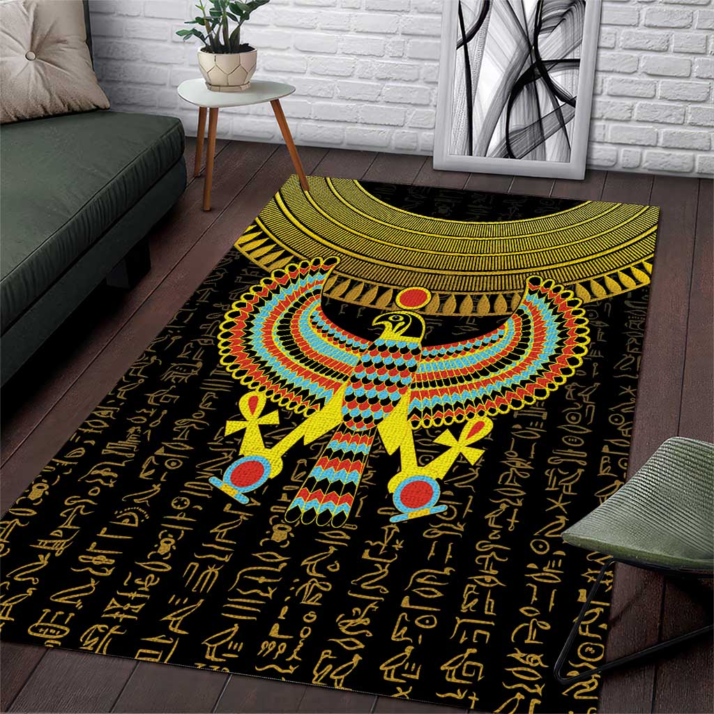 Ancient Egyptian Area Rug Symbol of Horus The Falcon God LT9 - Wonder Print Shop