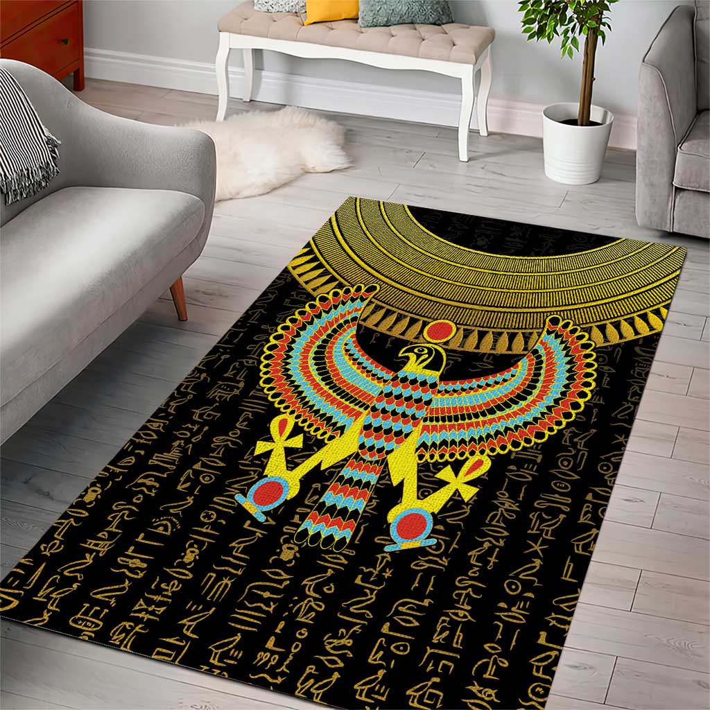 Ancient Egyptian Area Rug Symbol of Horus The Falcon God LT9 - Wonder Print Shop