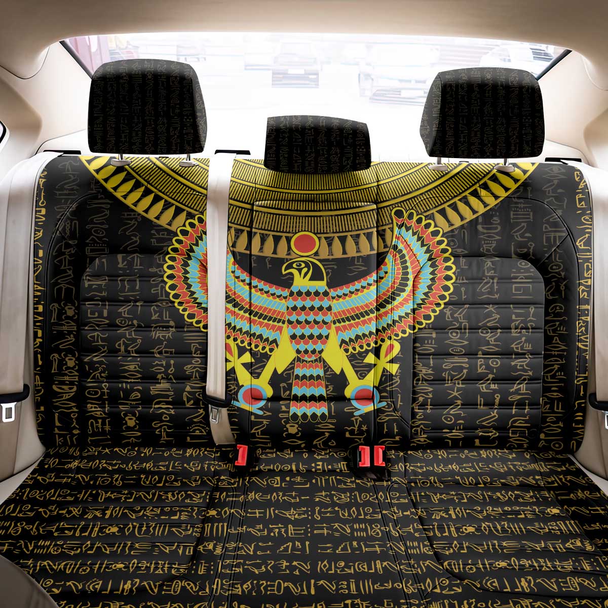 Ancient Egyptian Back Car Seat Cover Symbol of Horus The Falcon God LT9 - Wonder Print Shop