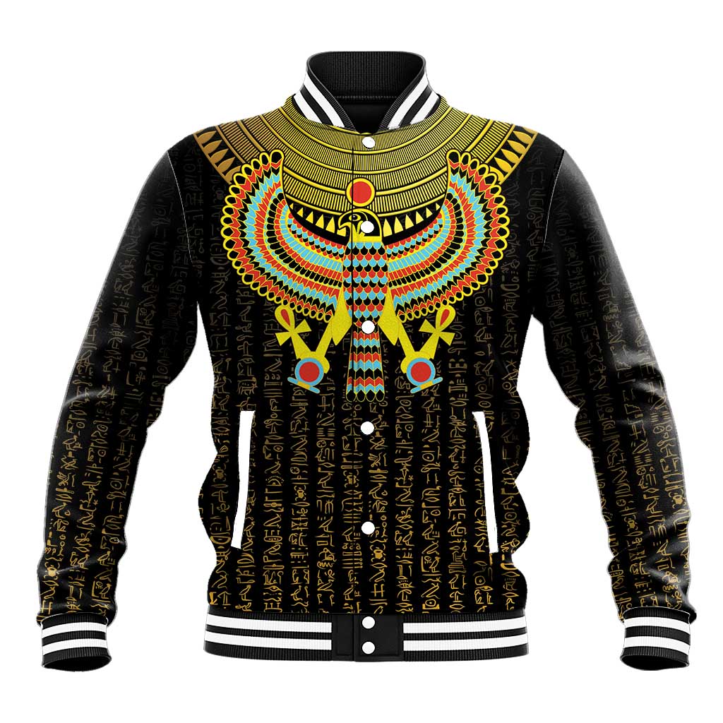 Ancient Egyptian Baseball Jacket Symbol of Horus The Falcon God LT9 - Wonder Print Shop