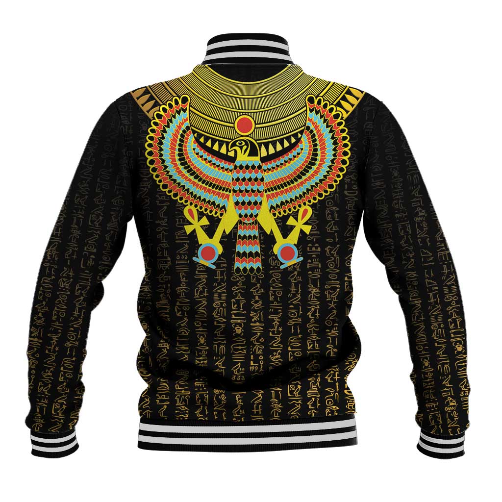 Ancient Egyptian Baseball Jacket Symbol of Horus The Falcon God LT9 - Wonder Print Shop