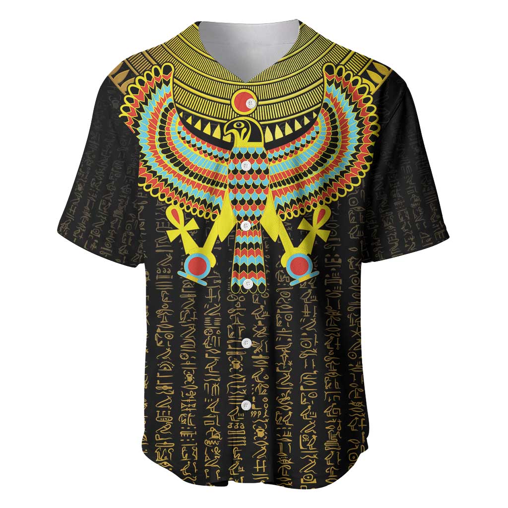 Ancient Egyptian Baseball Jersey Symbol of Horus The Falcon God LT9 - Wonder Print Shop