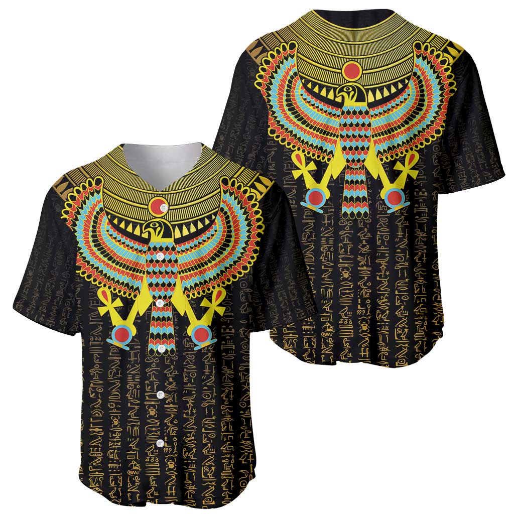 Ancient Egyptian Baseball Jersey Symbol of Horus The Falcon God LT9 - Wonder Print Shop