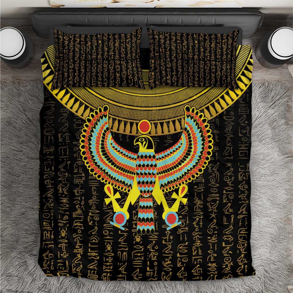 Ancient Egyptian Bedding Set Symbol of Horus The Falcon God LT9 - Wonder Print Shop