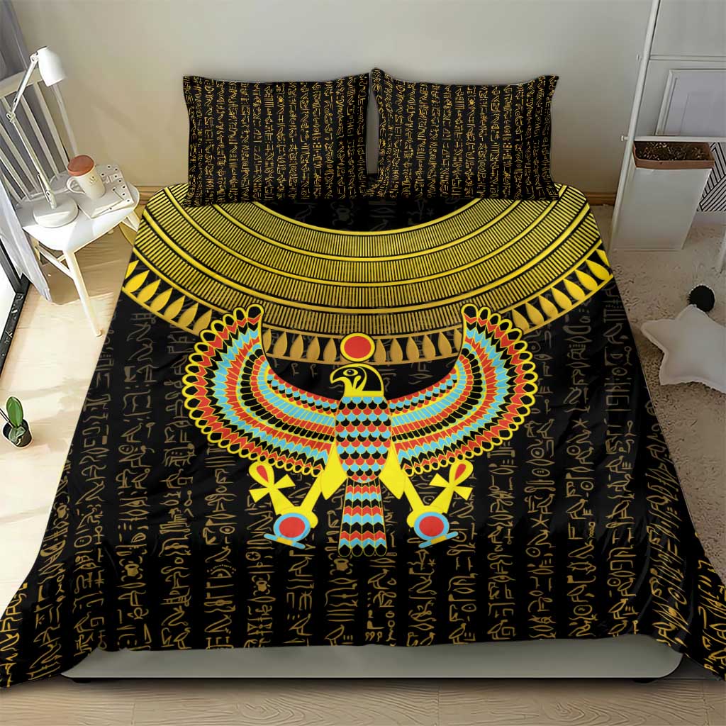 Ancient Egyptian Bedding Set Symbol of Horus The Falcon God LT9 - Wonder Print Shop