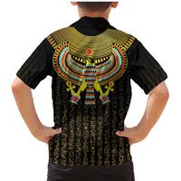 Ancient Egyptian Family Matching Mermaid Dress and Hawaiian Shirt Symbol of Horus The Falcon God LT9 - Wonder Print Shop