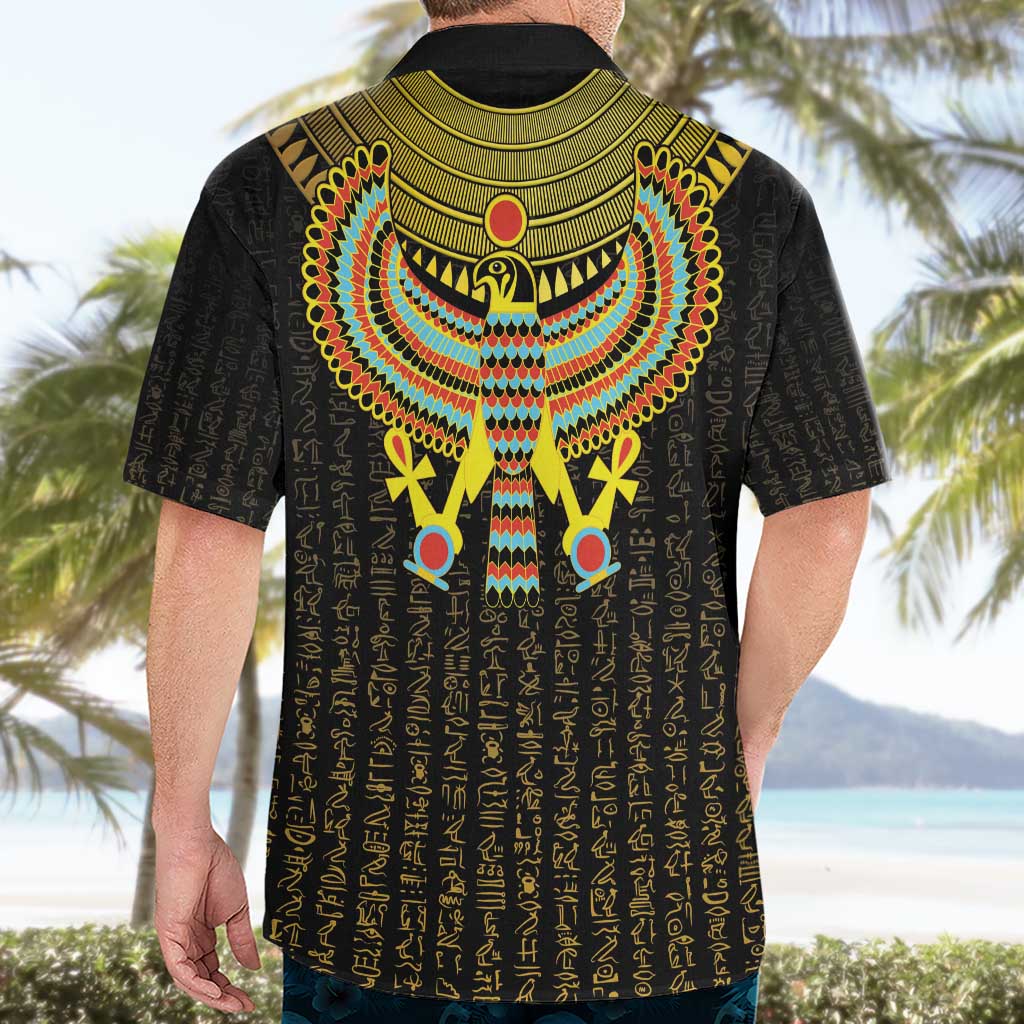 Ancient Egyptian Hawaiian Shirt Symbol of Horus The Falcon God - Wonder Print Shop