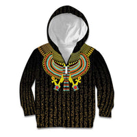 Ancient Egyptian Kid Hoodie Symbol of Horus The Falcon God - Wonder Print Shop