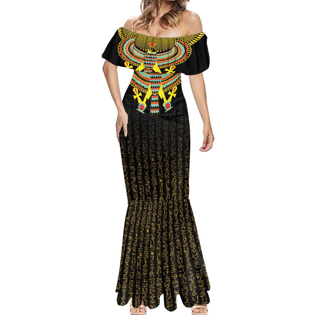 Ancient Egyptian Mermaid Dress Symbol of Horus The Falcon God - Wonder Print Shop