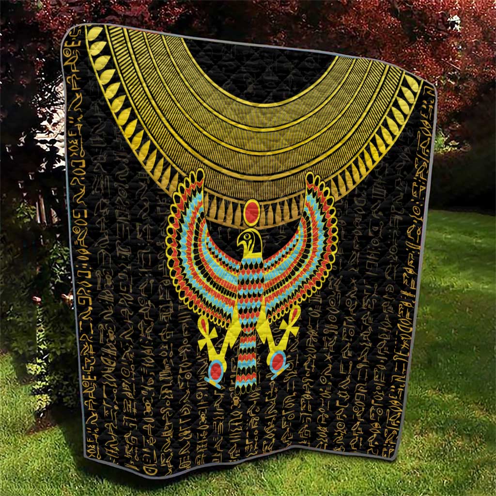 Ancient Egyptian Quilt Symbol of Horus The Falcon God - Wonder Print Shop