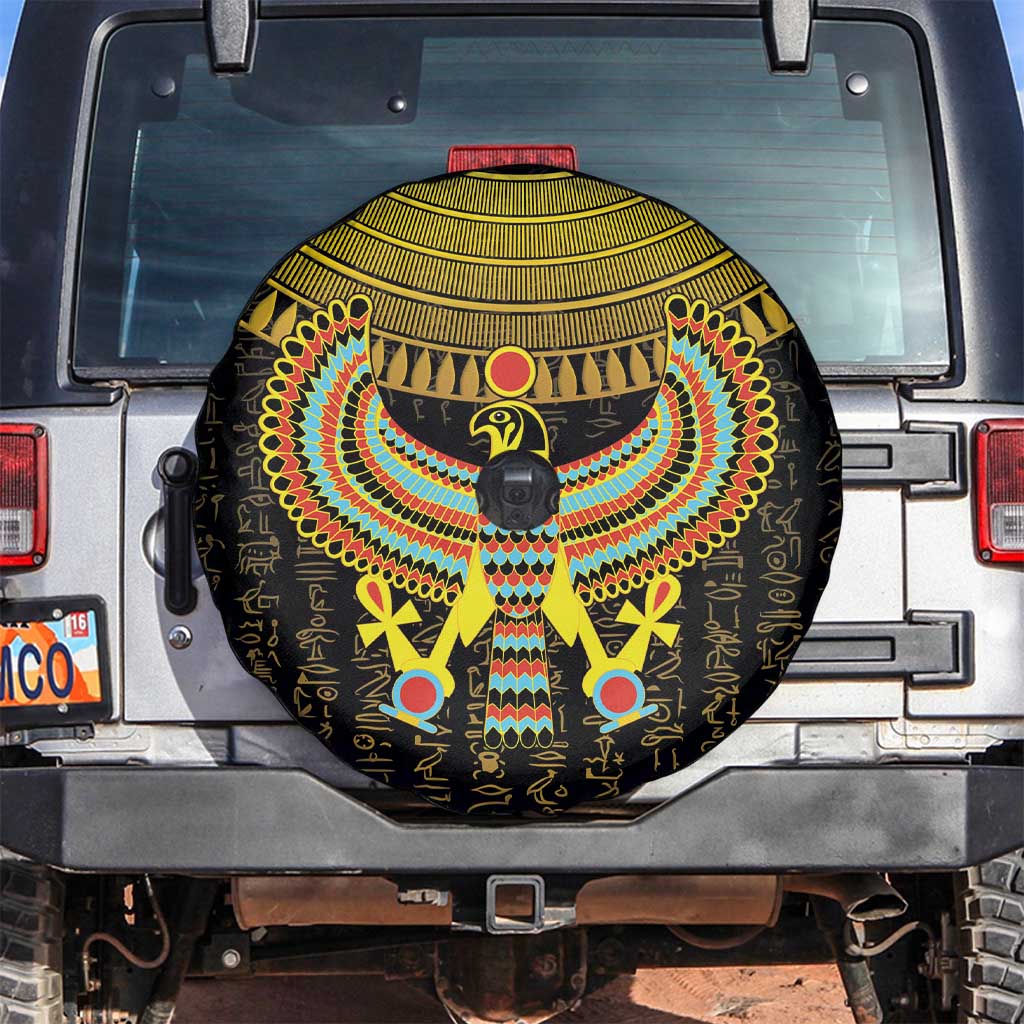 Ancient Egyptian Spare Tire Cover Symbol of Horus The Falcon God - Wonder Print Shop