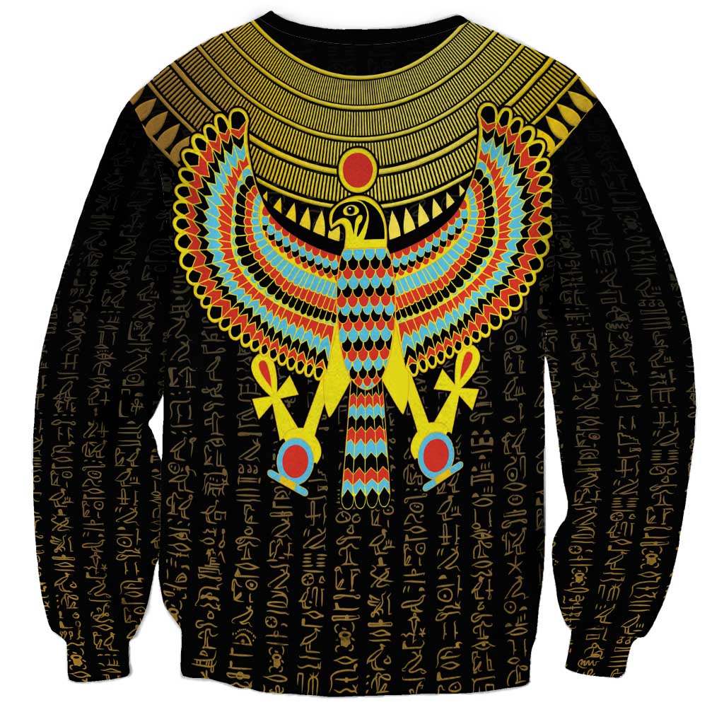 Ancient Egyptian Sweatshirt Symbol of Horus The Falcon God - Wonder Print Shop