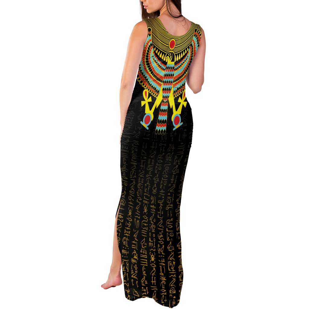 Ancient Egyptian Tank Maxi Dress Symbol of Horus The Falcon God - Wonder Print Shop