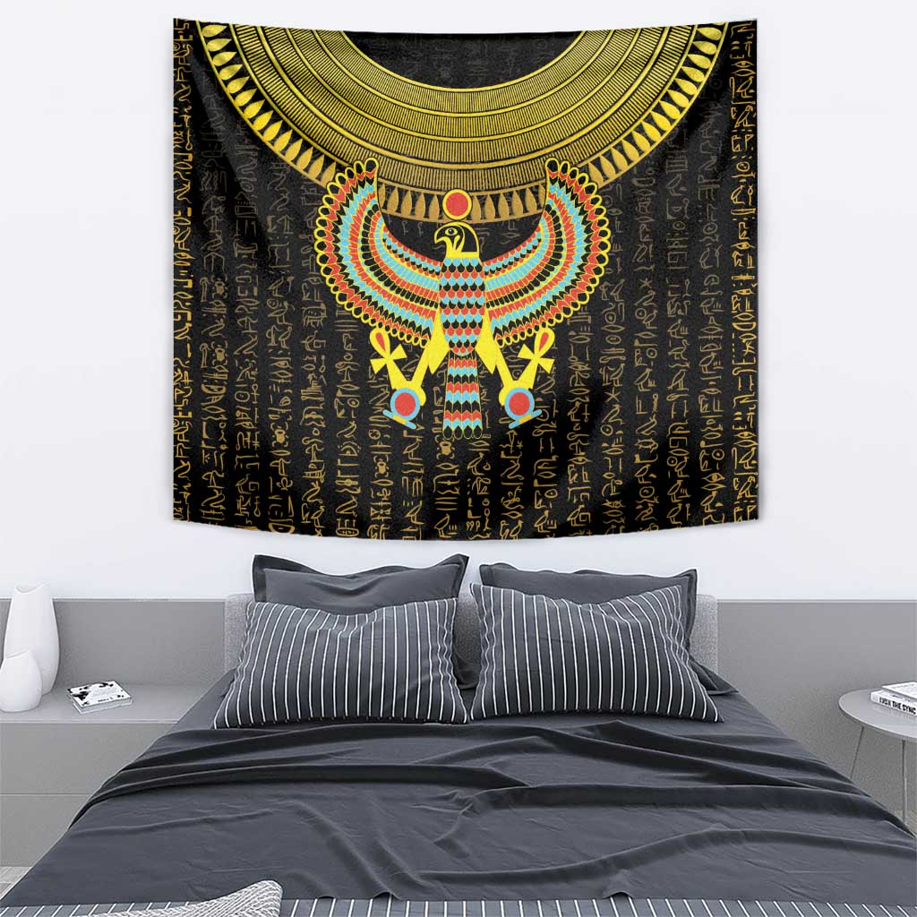Ancient Egyptian Tapestry Symbol of Horus The Falcon God - Wonder Print Shop