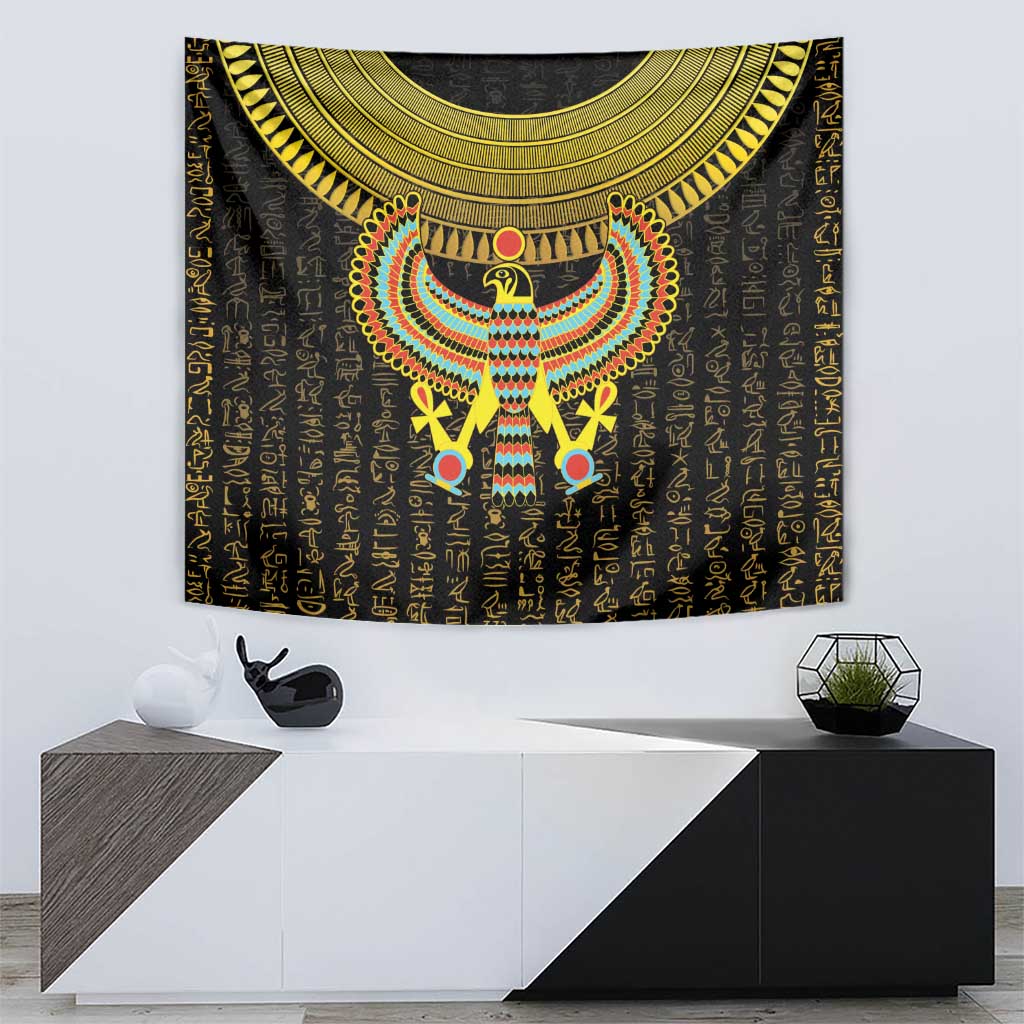 Ancient Egyptian Tapestry Symbol of Horus The Falcon God - Wonder Print Shop