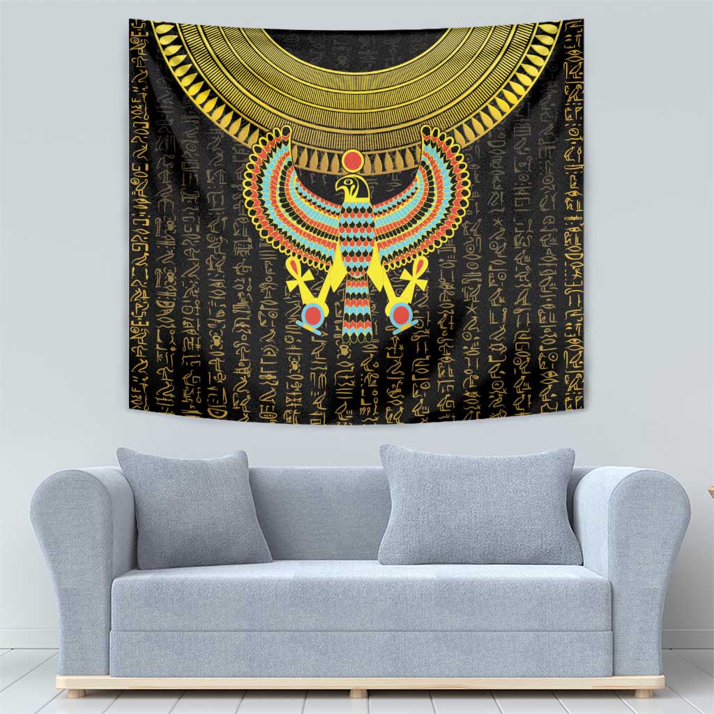 Ancient Egyptian Tapestry Symbol of Horus The Falcon God - Wonder Print Shop
