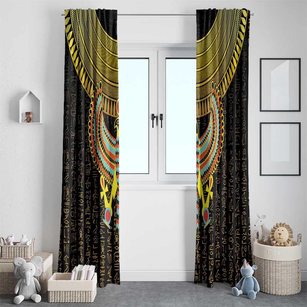 Ancient Egyptian Window Curtain Symbol of Horus The Falcon God - Wonder Print Shop