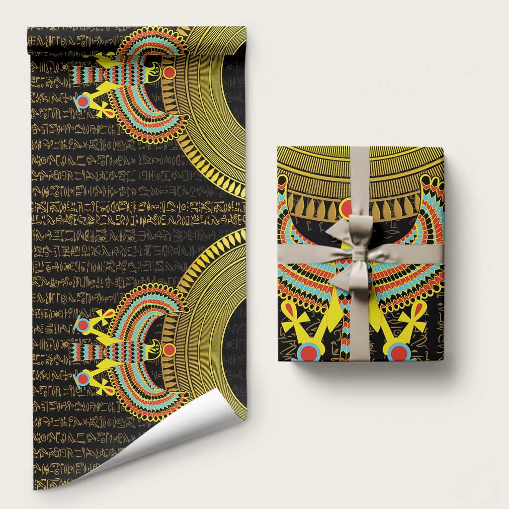 Ancient Egyptian Wrapping Paper Symbol of Horus The Falcon God - Wonder Print Shop