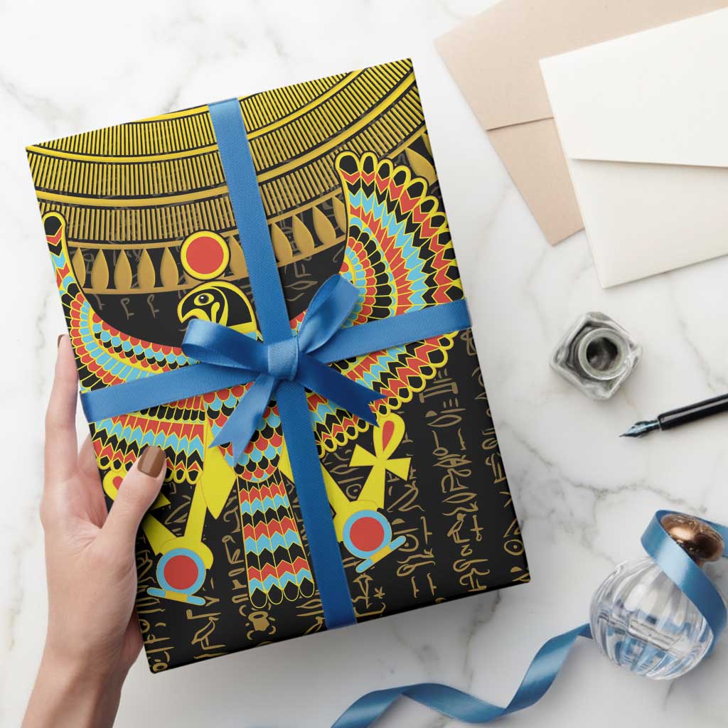 Ancient Egyptian Wrapping Paper Symbol of Horus The Falcon God - Wonder Print Shop