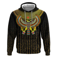 Ancient Egyptian Zip Hoodie Symbol of Horus The Falcon God - Wonder Print Shop