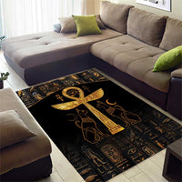 Ankh with Eye of Horus Area Rug Ancient Egypt Culture LT9 - Wonder Print Shop