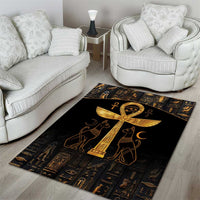 Ankh with Eye of Horus Area Rug Ancient Egypt Culture LT9 - Wonder Print Shop