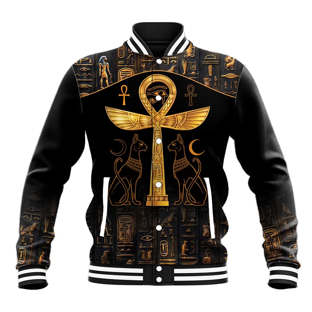 Ankh with Eye of Horus Baseball Jacket Ancient Egypt Culture LT9 - Wonder Print Shop