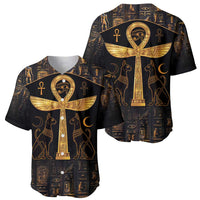 Ankh with Eye of Horus Baseball Jersey Ancient Egypt Culture LT9 - Wonder Print Shop