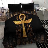 Ankh with Eye of Horus Bedding Set Ancient Egypt Culture LT9 - Wonder Print Shop