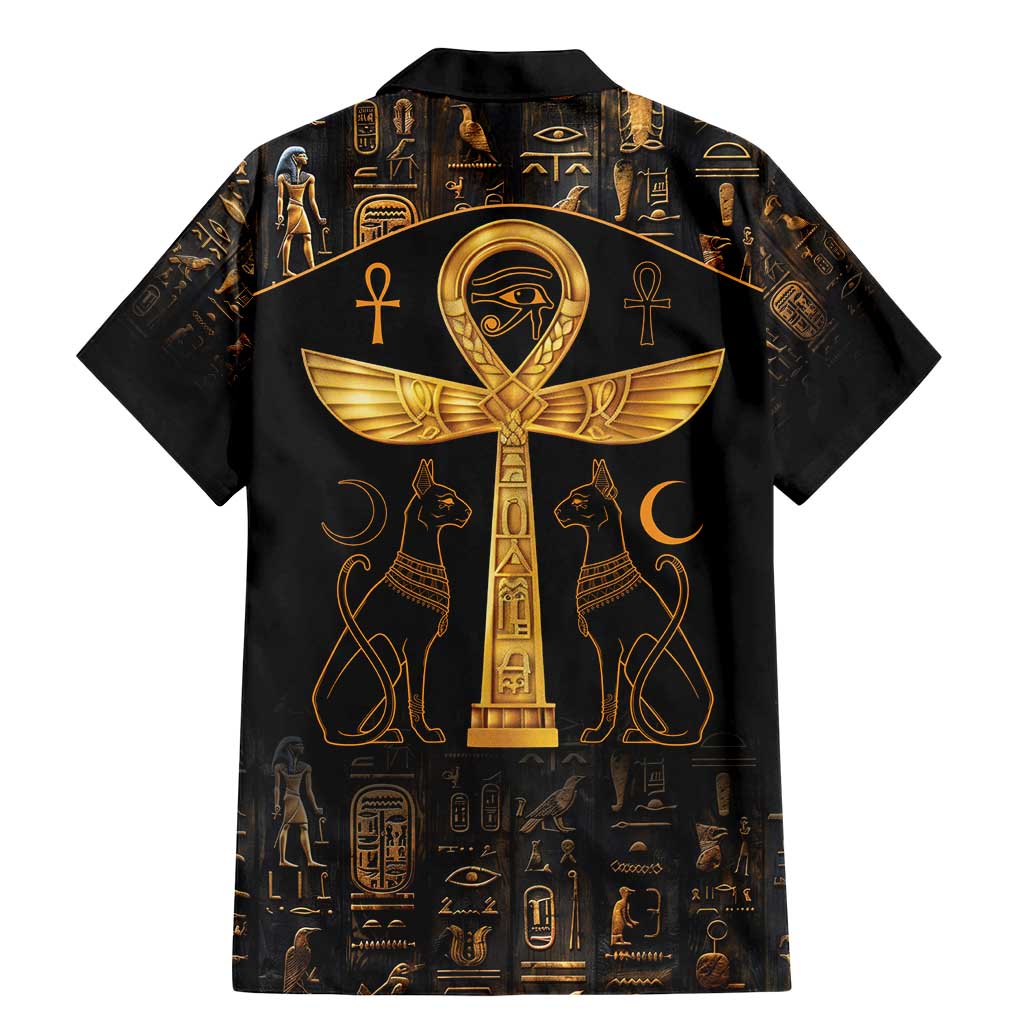 Ankh with Eye of Horus Family Matching Mermaid Dress and Hawaiian Shirt Ancient Egypt Culture LT9 - Wonder Print Shop