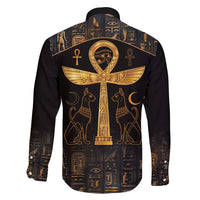 Ankh with Eye of Horus Family Matching Tank Maxi Dress and Hawaiian Shirt Ancient Egypt Culture - Wonder Print Shop