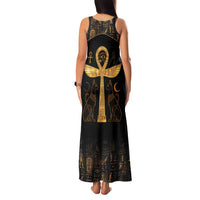 Ankh with Eye of Horus Family Matching Tank Maxi Dress and Hawaiian Shirt Ancient Egypt Culture - Wonder Print Shop