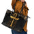 Ankh with Eye of Horus Leather Tote Bag Ancient Egypt Culture - Wonder Print Shop