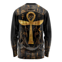 Ankh with Eye of Horus Long Sleeve Shirt Ancient Egypt Culture - Wonder Print Shop