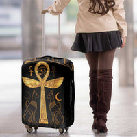 Ankh with Eye of Horus Luggage Cover Ancient Egypt Culture - Wonder Print Shop