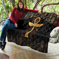 Ankh with Eye of Horus Quilt Ancient Egypt Culture - Wonder Print Shop