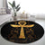 Ankh with Eye of Horus Round Carpet Ancient Egypt Culture