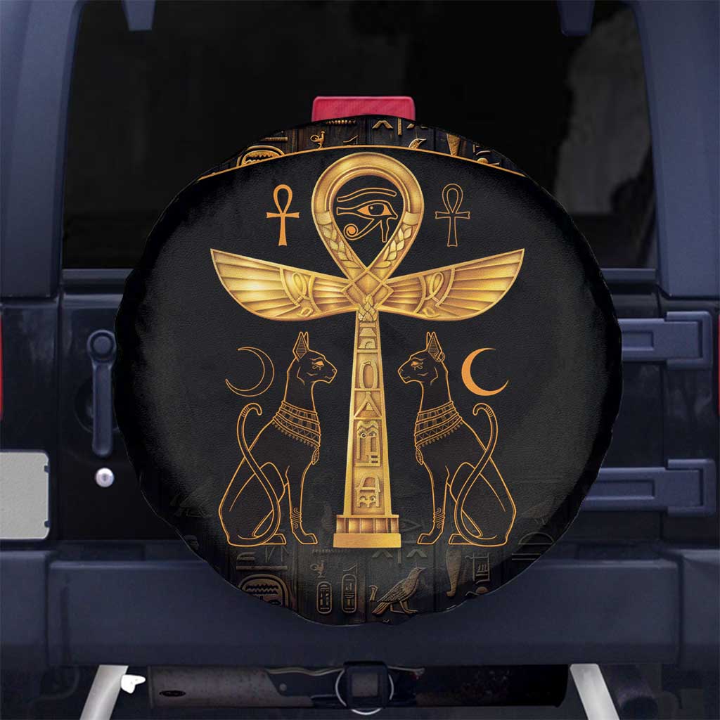 Ankh with Eye of Horus Spare Tire Cover Ancient Egypt Culture - Wonder Print Shop