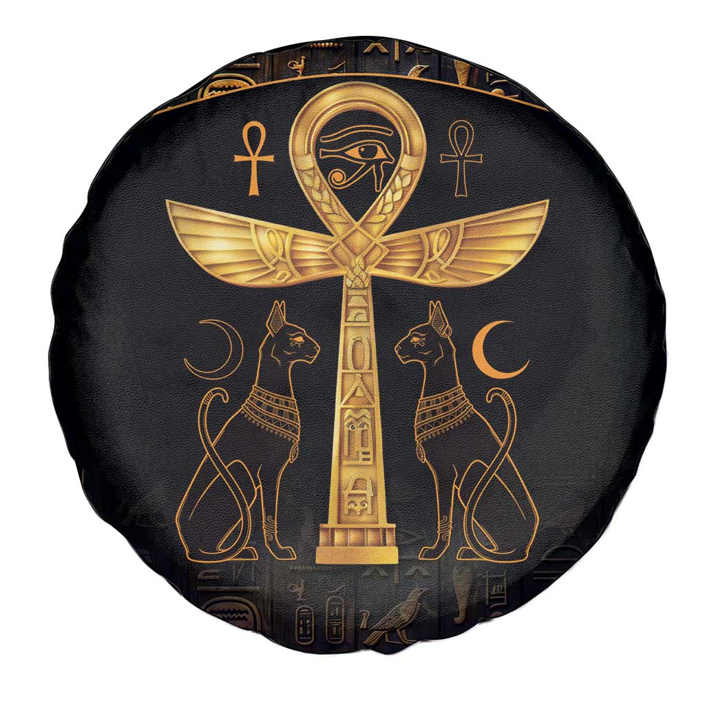 Ankh with Eye of Horus Spare Tire Cover Ancient Egypt Culture - Wonder Print Shop